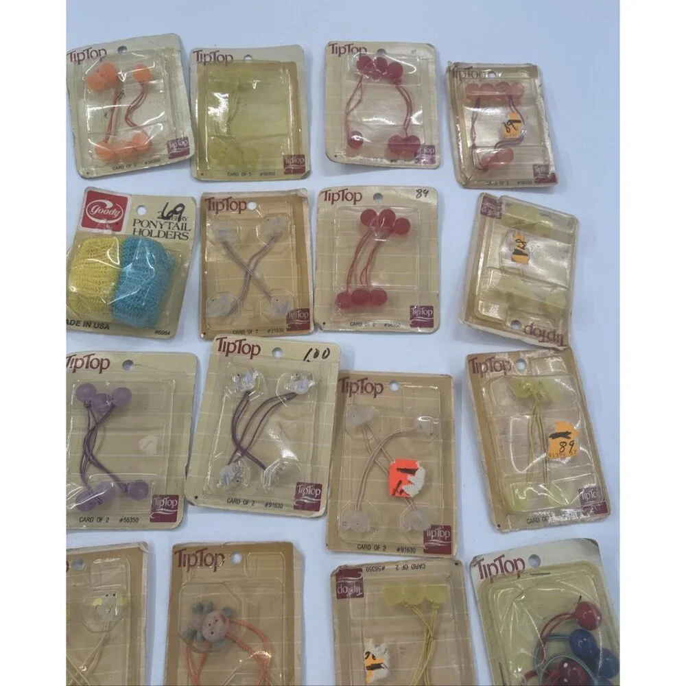 Vintage Goodys Tip Top Little Mermaid Ponytail Holders Lot of 28 80s 90s USA NOS Vintage Goodys Tip Top Little Mermaid Ponytail Holders Lot  main image 2
